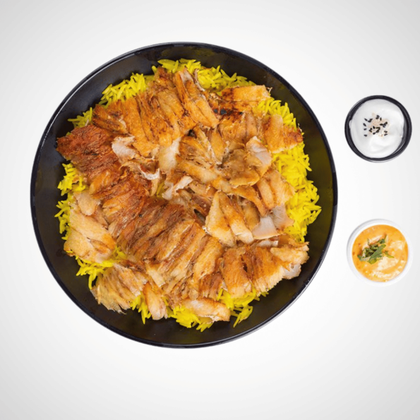chicken shawarma with Rice